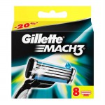 Кассеты для станков для бритья, Gillette (Жиллет) 8 шт мак 3
