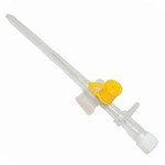 Катетер внутривенный, Inekta (Инекта) р. 24G 0.7ммх19мм 1 шт Mediflon Медифлон с инжекторным клапаном и фиксаторами желтый