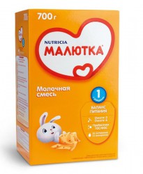 Смесь молочная Малютка 1 с рождения 700 г
