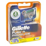 Кассеты для станков для бритья, Gillette (Жиллет) 4 шт Фьюжн пауэр проглайд