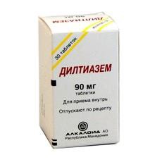 Дилтиазем табл. с пролонг. высвоб. 90 мг 30 шт.