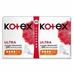 Прокладки женские, Kotex (Котекс) 20 шт ультра драй софт нормал дуо сеточка