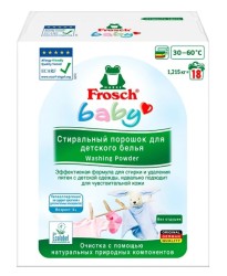 Порошок стиральный для детского белья, Frosch (Фрош) 1.215 кг Беби