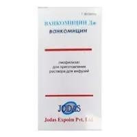 Ванкомицин Дж, лиоф. д/р-ра д/инф. и приема внутрь 1000 мг №100