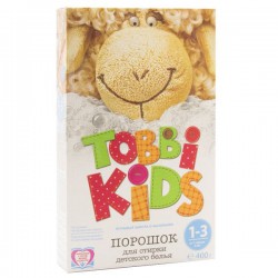 Порошок стиральный детский, Tobbi Kids (Тобби Кидс) 400 г 1-3 от 1 до 3 лет коробка