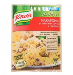 Приправа, Knorr (Кнорр) 26 г На Второе Макароны в сливочном соусе с грибами пакет