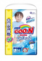 Подгузники-трусики для мальчиков 56 шт. Goon 9-14 кг р. l