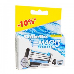 Кассеты для станков для бритья Gillette мак 3 старт 4 шт.
