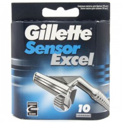 Кассеты для станков для бритья Gillette сенсор эксель 10 шт.