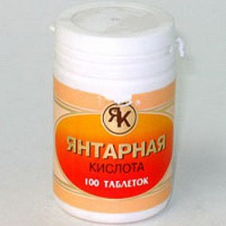 Янтарная кислота 100 шт. табл. 100 мг